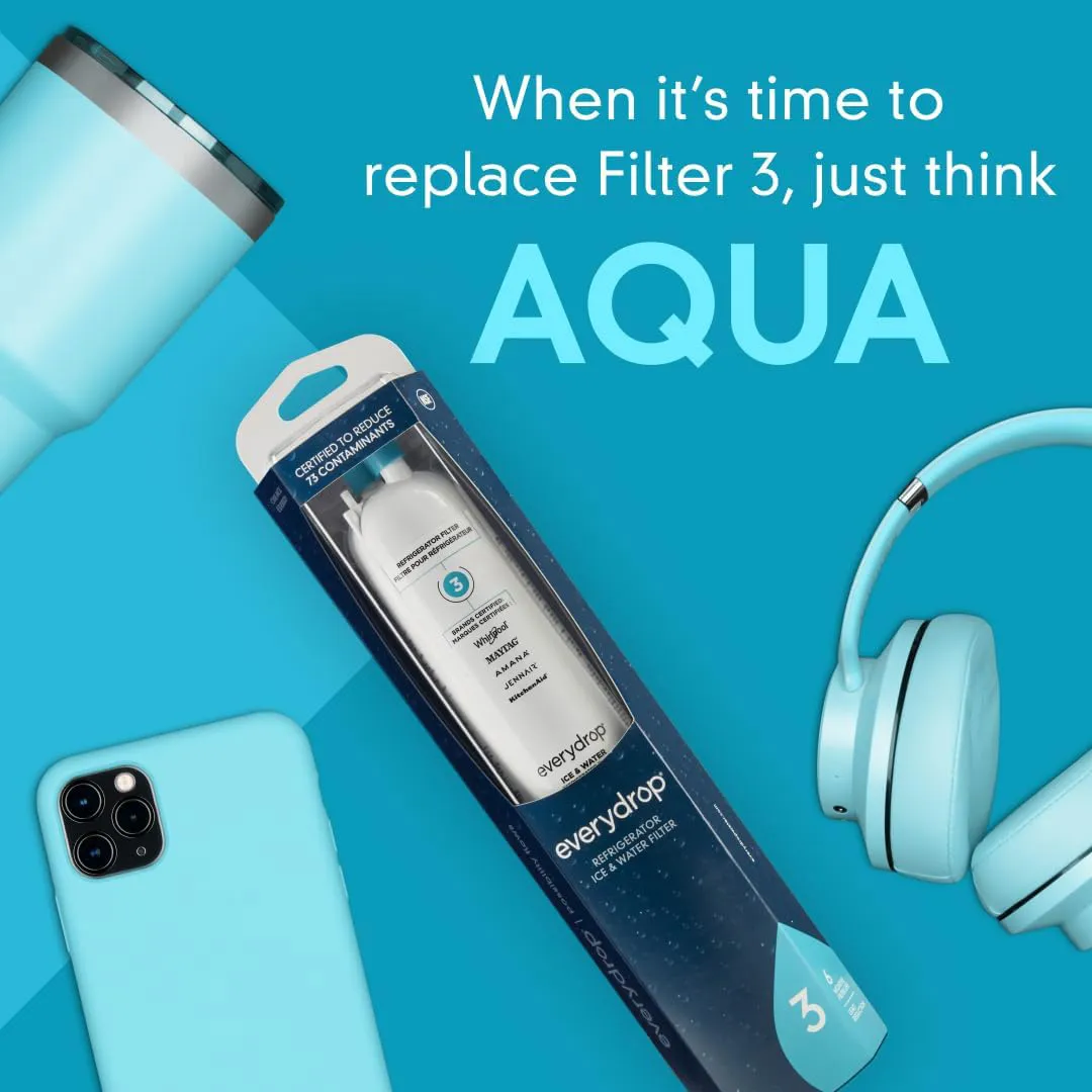 EDR3RXD1 filter 3 - Water Refrigerator Filter 3, EDR3RXD1, Aqua - Image 7