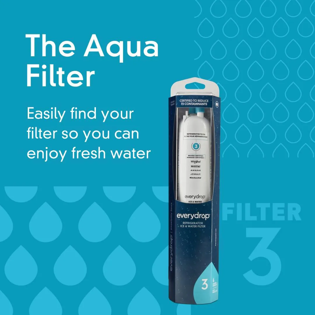 EDR3RXD1 filter 3 - Water Refrigerator Filter 3, EDR3RXD1, Aqua - Image 3