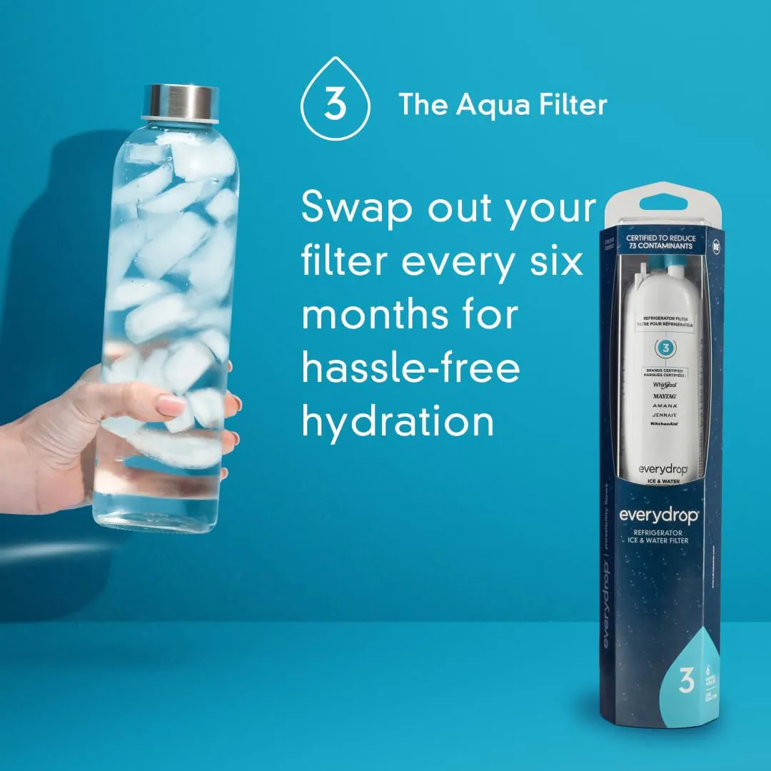 EDR3RXD1 filter 3 - Water Refrigerator Filter 3, EDR3RXD1, Aqua - Image 5